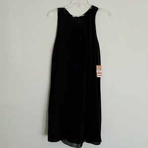 Rachel Roy Cocktail Mini Pleated Dress Sz S Black